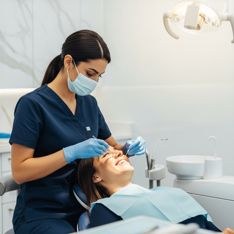 Dentist with patient 15